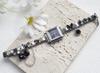 Women Stainless Steel Italian Watch DIY Mix Color Charms Bracelet Watch Custom Module Ladies Fashion Quartz Watches Jewelry Gift