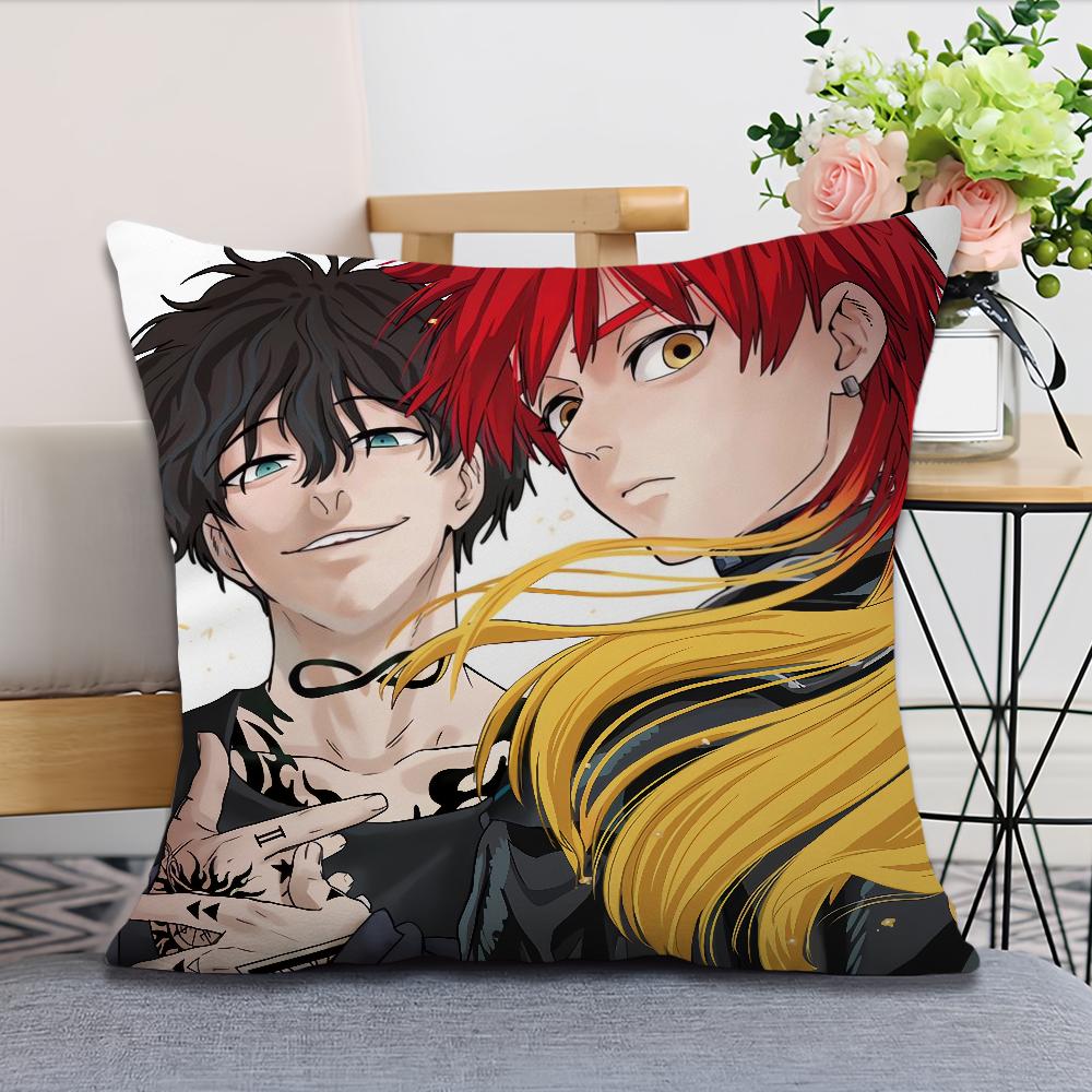 

подушка Ветрозащитный чехол мягкий Удобная Подушка Манга B-Breakers Чехол для аниме Диван Гостиная Домашний офис Декор Защитные чехлы 30x30CM(12x12in)