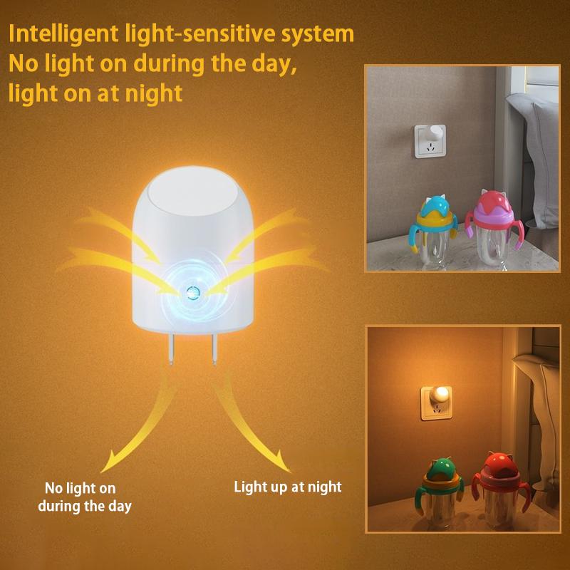 Smart Motion Sensor Night Light 360° Illumination, Eye-protection Soft Light for Bedroom & Corridor, Perfect for Night Feeding