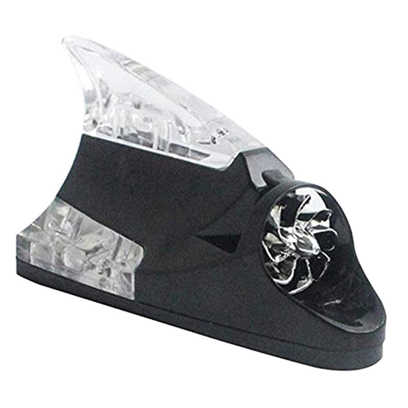 A16P-Creative Wind Power LED Light Atmosphere Light Shark Fin Antenna Warning Flash Lamp Car-Styling Exterior Accessories