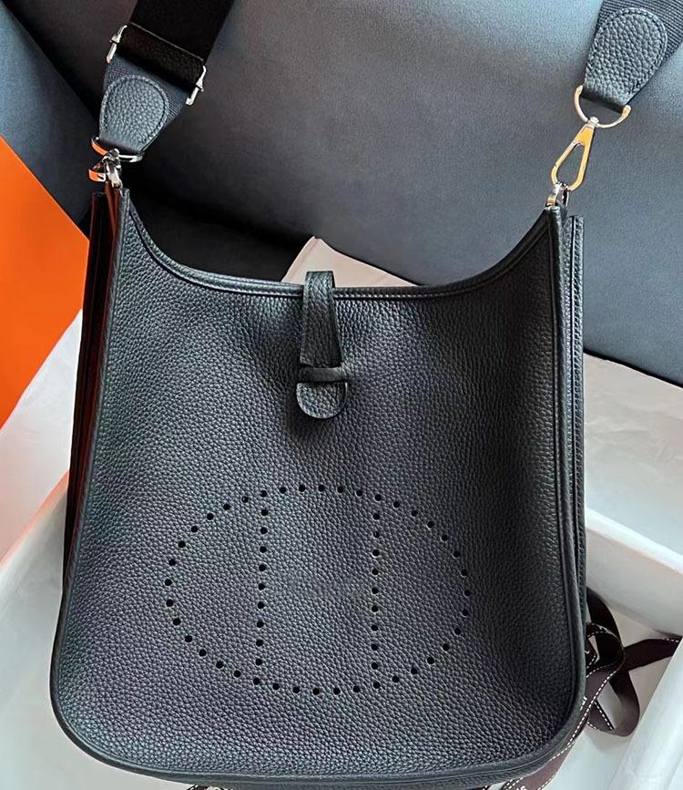 High End High Grade Voskovaná nit Vrchní vrstva TC Hovězí kůže Evelyn Dámská Jednoramenná Crossbody Kbelíková taška Lehký Luxus