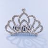 Crown Tiara Children's Princess Rhinestone Crown Hair Comb, Little Girl Birthday Gift Baby Hair Accessories Comb Accessories