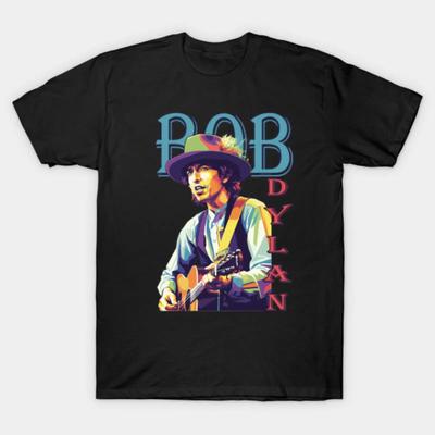 Bob Dylan Pop Art T Shirt Vintage Slightly Comfortable Unisex Fashion Homme Stylish Soft Breathable Designer Clothes