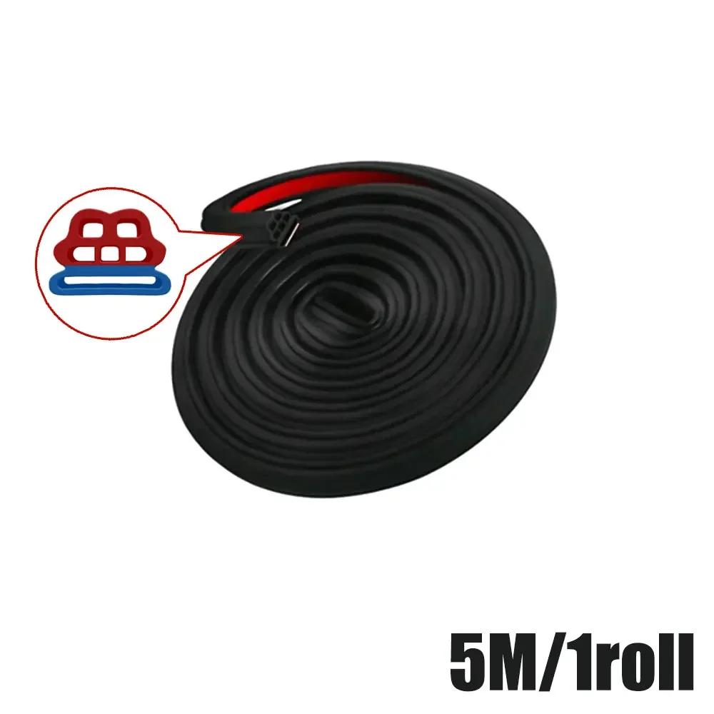 1pc Universal Car Door Edge Noise ulation Sealant 5m Car Door Windproof Sealing Strip Car 3 Layer Sound ulation Sealant