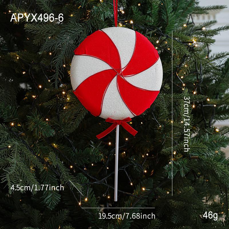 Christmas Candy Ornaments: Candy Cane & Lollipop Tree Decorations