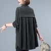 2024 Plus Size Fashion Blouse for Middle-Aged & Elderly Women - Spring/Autumn Rich Lady Shirt Jacket
