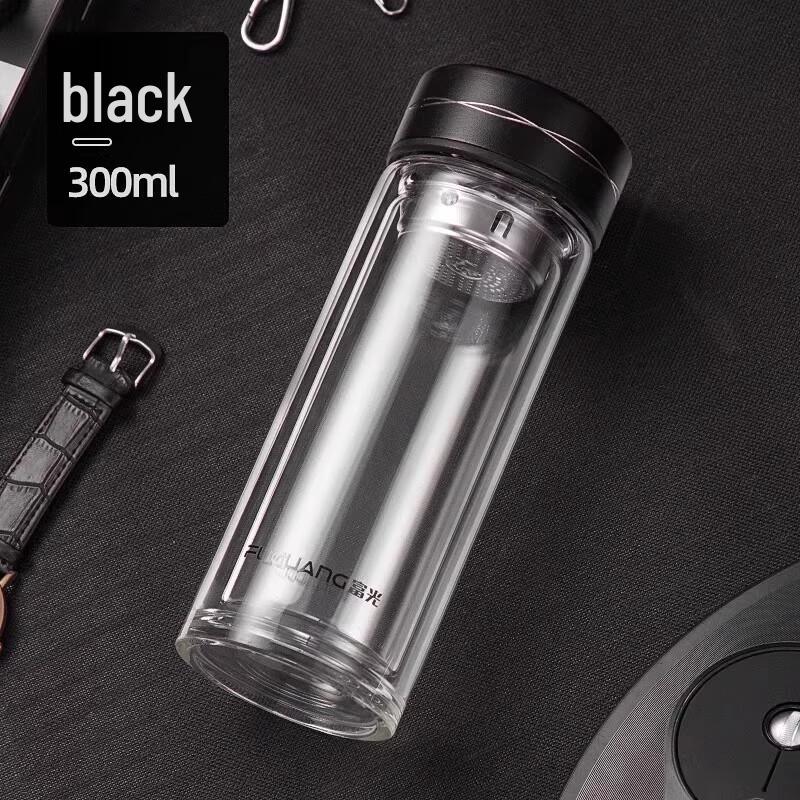 Fuguang Double-Layer Tea Infuser Glass Bottle