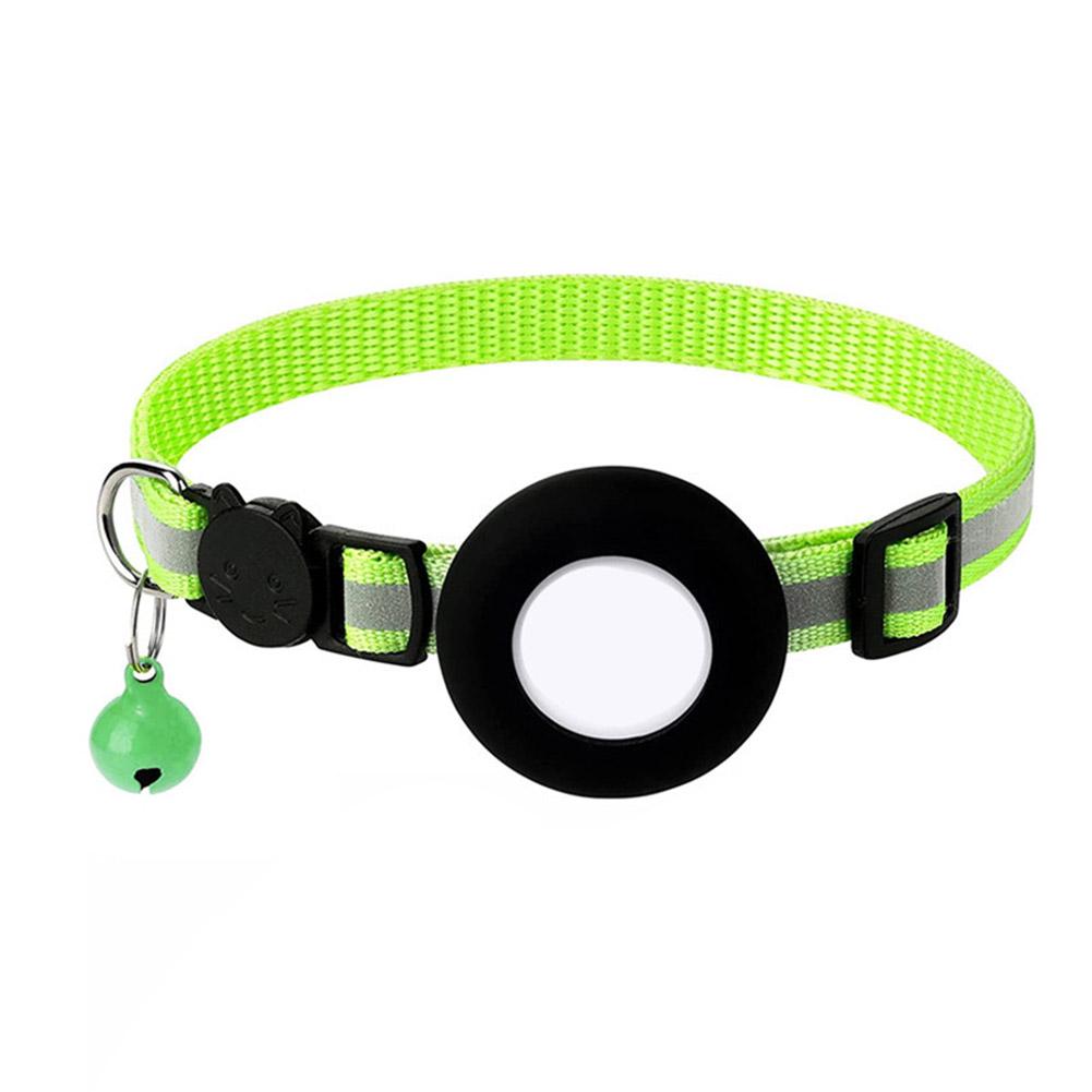 Pet for GPS Holder With Bell Cute Reflective Address Bird Cat Night Footprint Collar Not Include GPS or Other