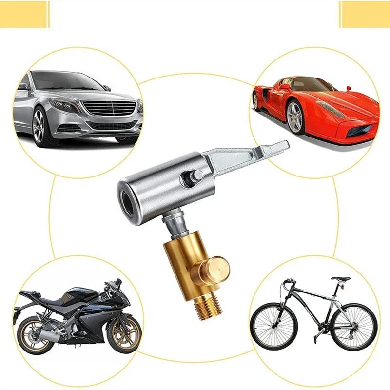Portable Car Tire Pump Connector Fast Inflator Chuck American Threaded Nozzle Adaptor Pump Accessories Car Repair Parts