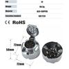 7-Pin Connector Trailer Socket Aluminium Alloy Towing 12V Round Adapter Truck Socket Car Accessories