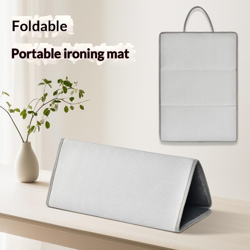Folding Steamer Board With Ironing Glove Anti-Slip Clothes Steamer Stand For Suit, Dress & Shirt, Portable Iron Mat For Home Use