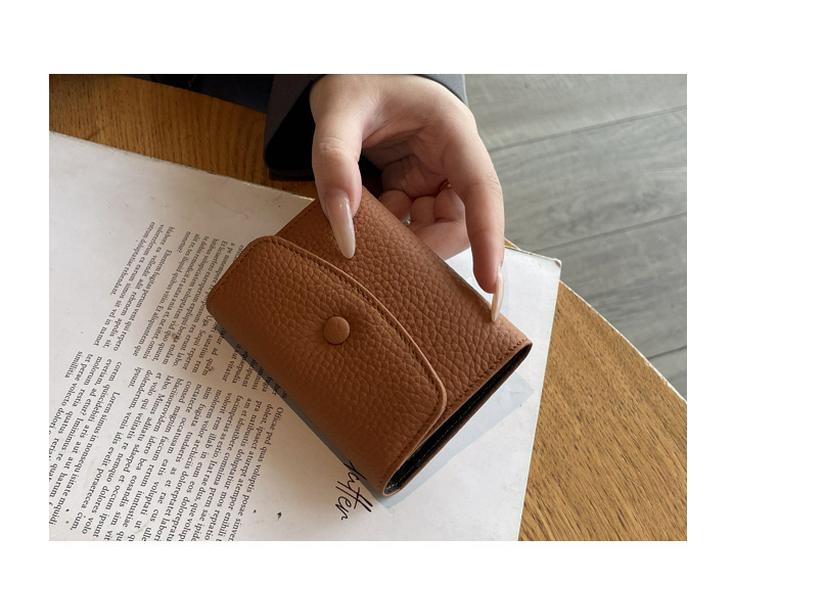 Genuine Leather Accordion Card Holder for Women - Compact, Anti-Demagnetization, Multi-Card Slots, Driver's License, Document Organizer