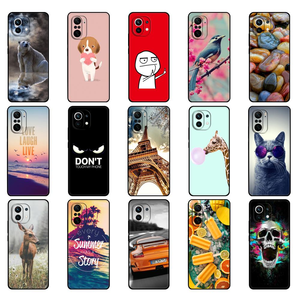 For Xiaomi Mi 11 | Mi 11 Lite 5G NE 4G | Mi 11i Case Back For Xiaomi Mi 11 Ultra Phone Cover Silicon Funda Black Tpu Case