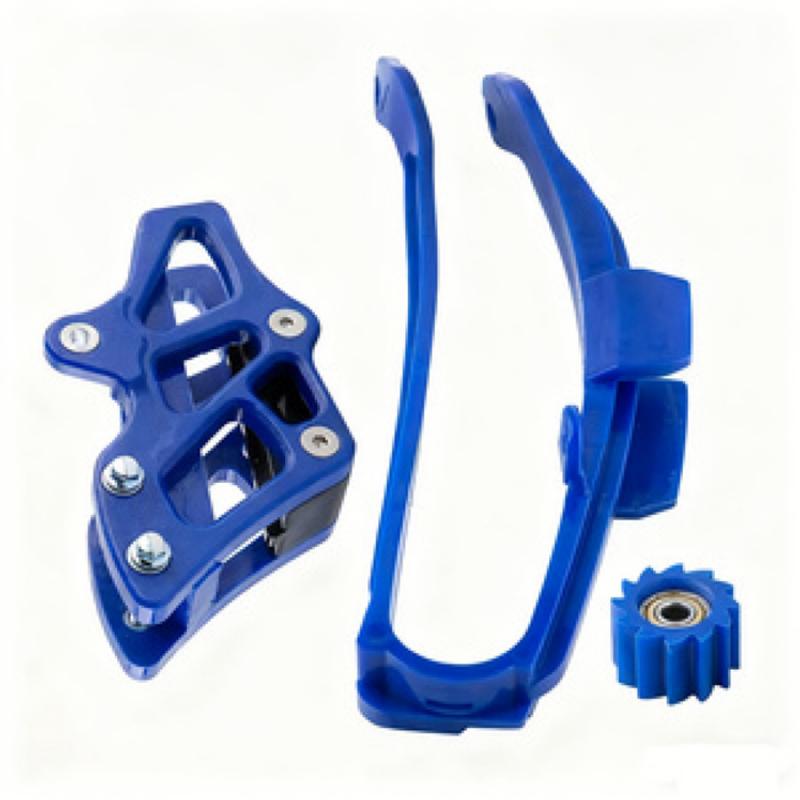 Motorcycle Blue Plastic Chain Guide & Slider Kit Direct Fit For Yamaha YZ450F YZ250F YZ125 Motocross Dirt Bike Accessories