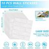 3D Tredimensionella Väggklistermärken Självhäftande Tapet Kollisionsskydd Dekorativa Klistermärken 10st