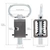 304 Stainless Steel 4pcs Heavy Duty 3.4 Inch Spring Latch Lock Weld Assembly Universal Trailer Gate