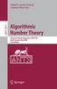 Algorithmic Number Theory : 8th International Symposium, ANTS-VIII Banff, Canada, May 17-22, 2008 Proceedings : 5011 Kitabı