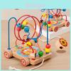 Wooden Montessori Educational Bead Maze Track Toy For Toddlers With Hand Eye Coordination Development