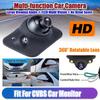 360° Rotating Car Multi-function Camera with Night Vision, 2LED, CCD, Backup Camera for CVBS Display- Front/Right/Left/Rear View