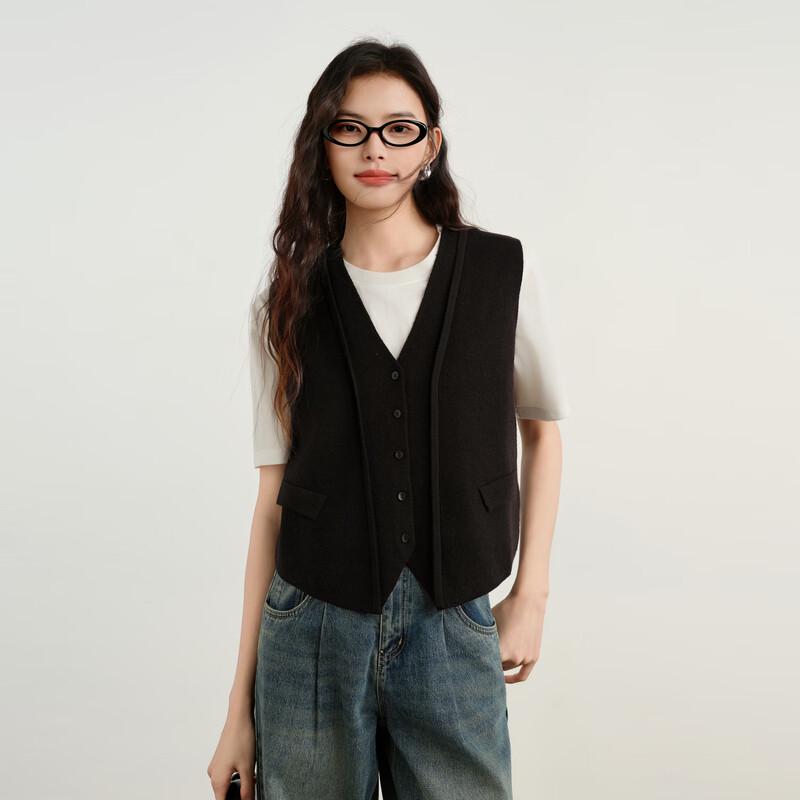 Elva' Island Women's Casual V-Neck Knit Vest