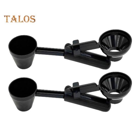 

Воронка для кофе K Cup Pods Емкость 2 ст. л. Удобный выравниватель для ложки Многоразовая воронка без проливания Многоцелевая ложка для молотого кофе Протеиновый порошок 2pcs