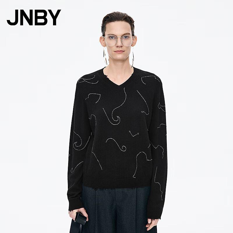 

JNBY 2025 Autumn Wool Blend V-Neck Pullover Sweater S