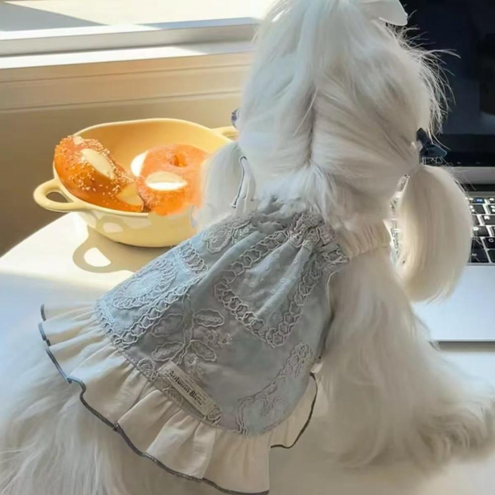 Princess Style Puppy Summer Clothes Elegant Dog Skirt Stylish Dog Costume  Chihuahua