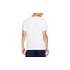Nike T Shirts Men's White Crew Neck Moderate Straight Fit DD8406-101