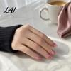 Glossy Press-on Nails 10Pcs Cats Eyes Press on Kit Almond Stick-on Fake Nails Durable Salon Quality Long Glue False for Women Girls
