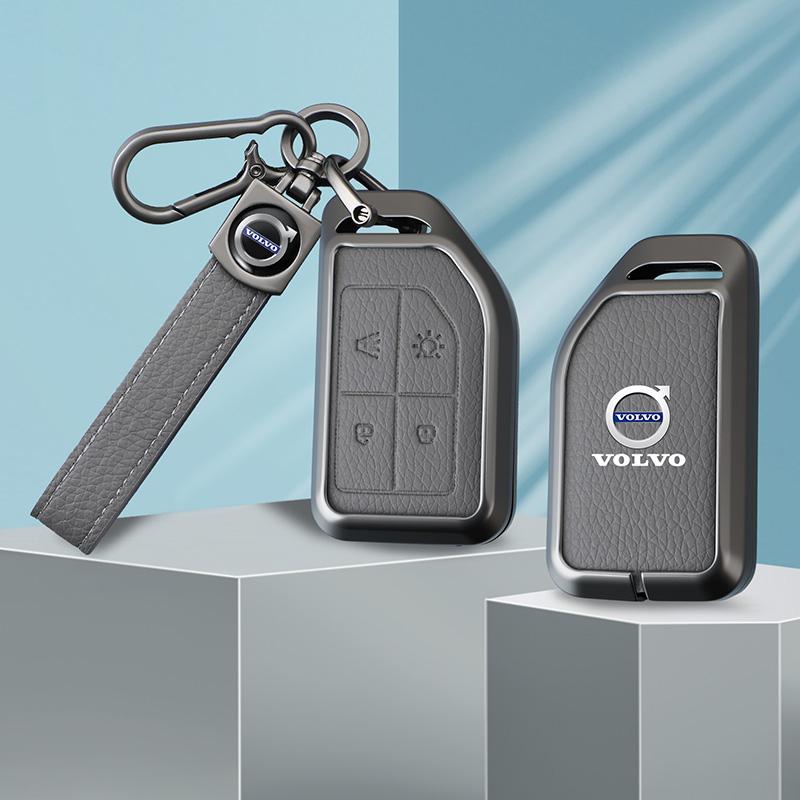 AAJZ1 Zine Alloy Car Key Case Shell Cover Holder For Volvo FH16 RC FM EVRO 6 fh CARGO FM 555 Heavy Truck Key Full Protection Accessory