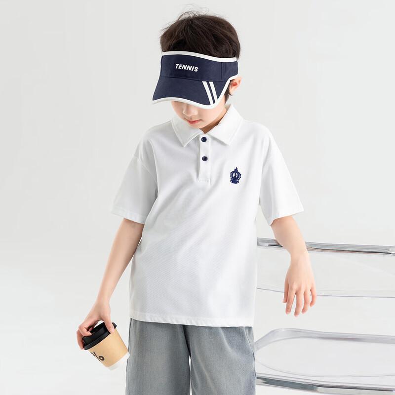 Duoduojia Boys Summer Academy Style Polo T-shirt 150