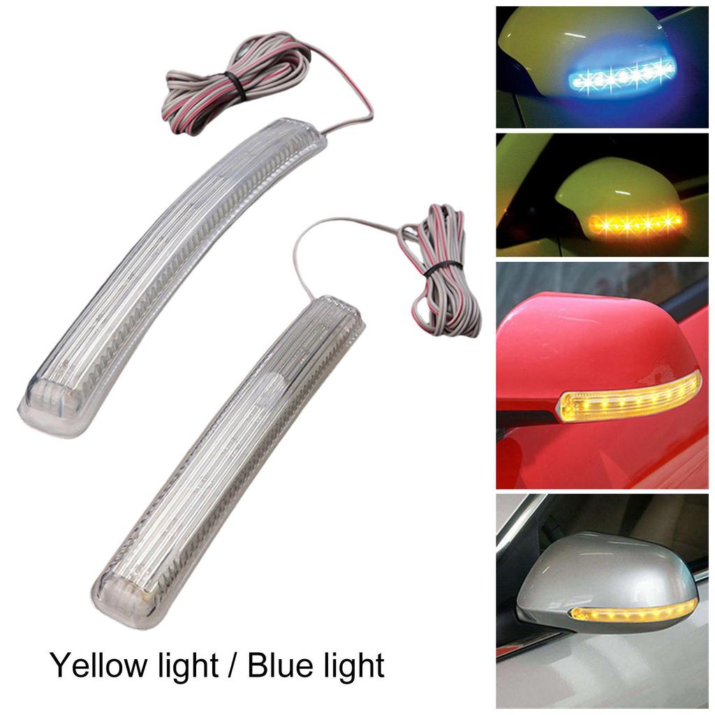 Universal LED Turn Signal Light Mirror Soft Glue 12V 9LED 2Pcs