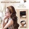Hair Hoop Half Headband Wig Korean Style Long Wavy Curly Hair Synthetic Velvet Headband Wigs  Women