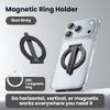 Ultra-thin Cell Phone Ring Holder Magnetic Ring Foldable Kickstand Magnet Grip Desktop Stand for Phone
