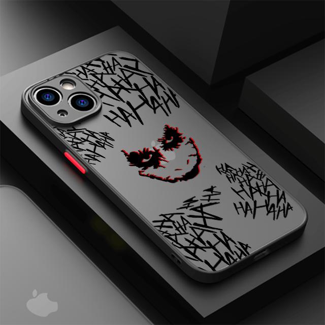

Крутой чехол для телефона Джокер для iPhone 16 15 14 13 12 11 Pro Max XS X XR 7 8 SE Прозрачная задняя крышка iPhone 16 Pro Max