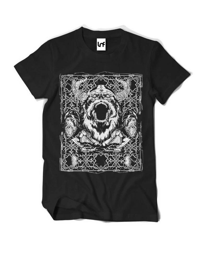 Viking Rage Graphic Tee Unisex Black TShirt (Sb002) S