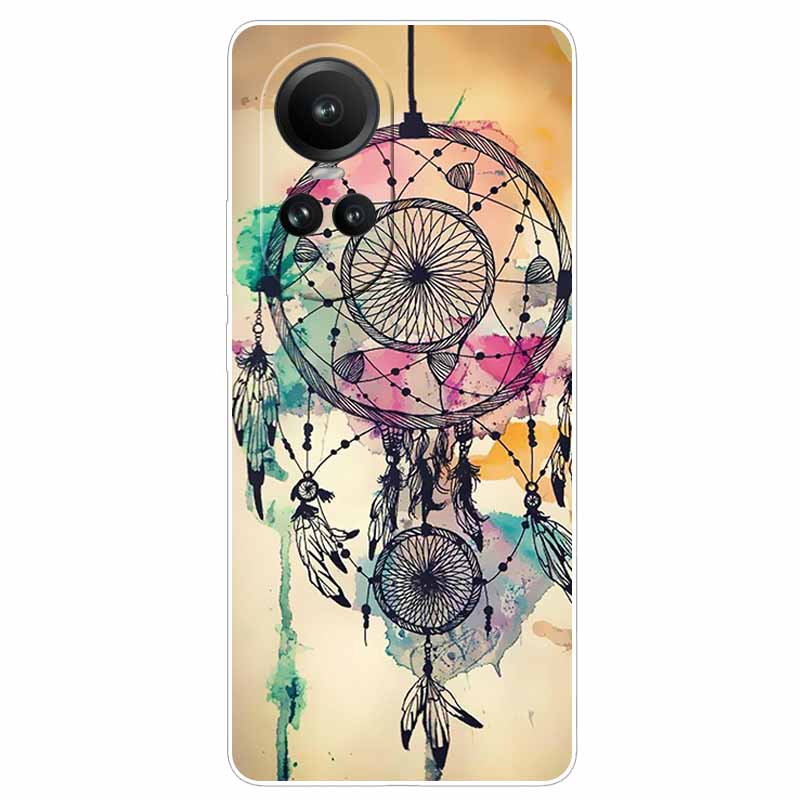

Cover For OPPO Reno 10 5G Case Protective TPU Soft Silicone Funda for Oppo Reno10 Pro 5G Global Phone Cases Flower Printing 6.7 Reno 10 5G