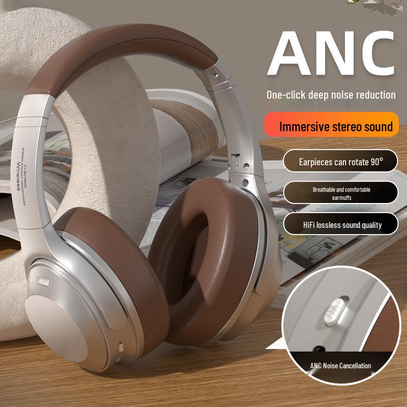 New Wireless Over-Ear Noise-Canceling Sports Headset with Heavy Bass and Extended Battery Life