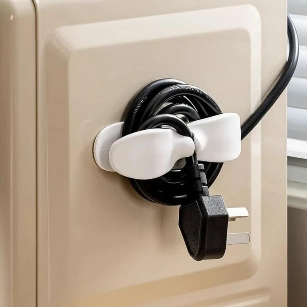 Wall Mount Cord Cable Organizer Silicone Cable Clips Practical Plug Organizer Mobile Charger