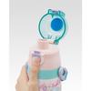 Skater Children's Water Bottle, 2-Way, 470ml (Direct Drinking) or 430ml (Cup Drinking), Disney Princess Design, Size 25, Girls, Stainless Steel, Insul