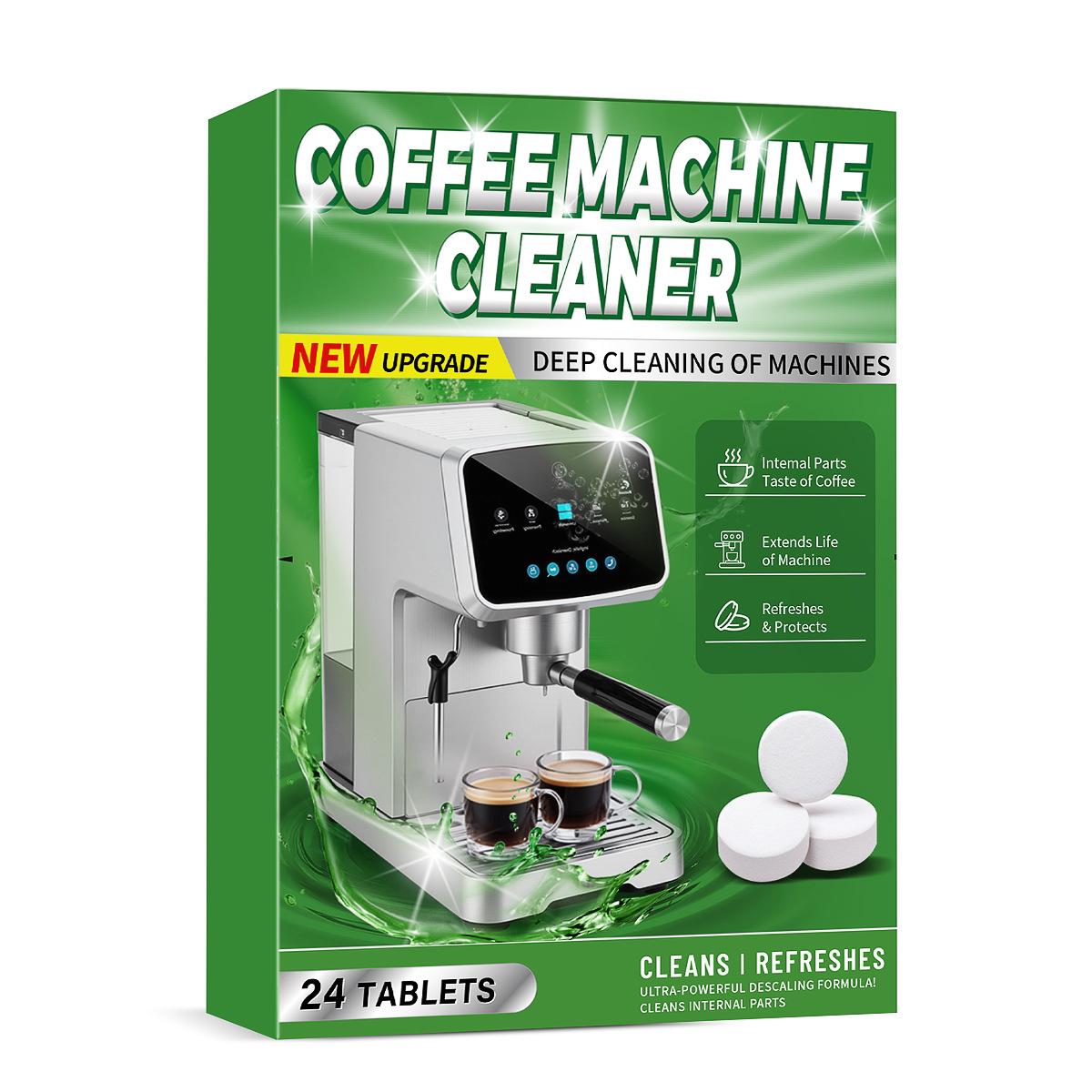 Coffee machine cleaner,coffee tea stain remover, coffee machine effervescent tablet,tea stain cleaner, filter screen maintenance 24pcs
