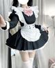 KALAOK Maid Cosplay Long Sleeve Halloween Cute Size 3XL Dress, Uniform, Cafe, Costume, Dress, Black,