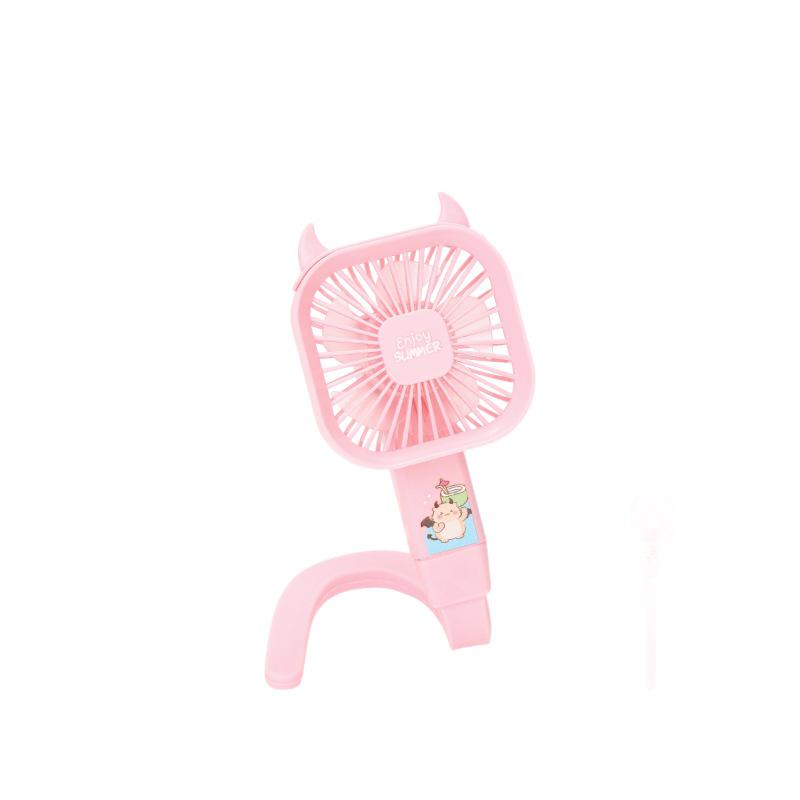 Portable USB-Rechargeable Baby Stroller Clip Fan - Silent and Multi-functional, for Crib or Umbrella Use