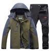 Outdoor Jackets Men 'S Winter Plus Velvet Thicken Gore -Tex Set Cotton Jacket