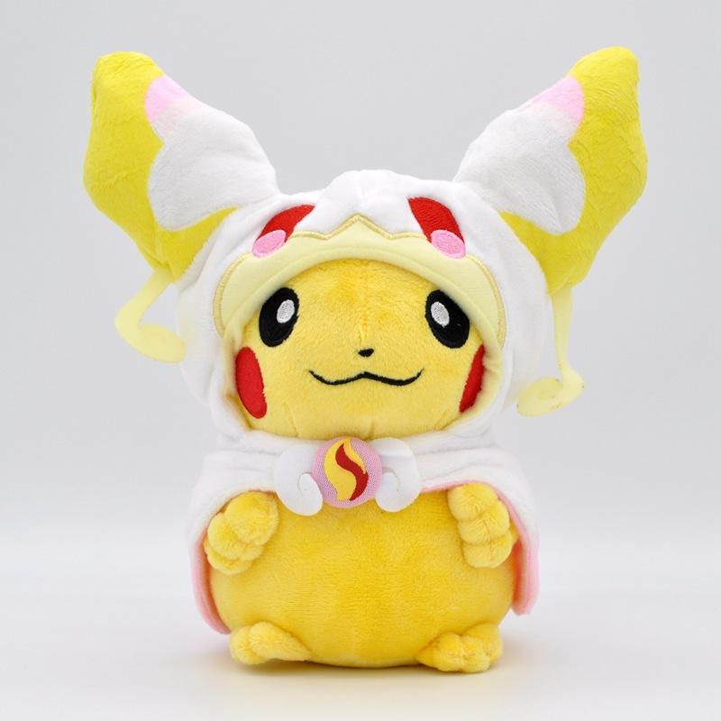 20cm Small-sized Transformable Fire-breathing Beast Cape, Three-headed Dragon Cape Transformed Into a Plush Doll