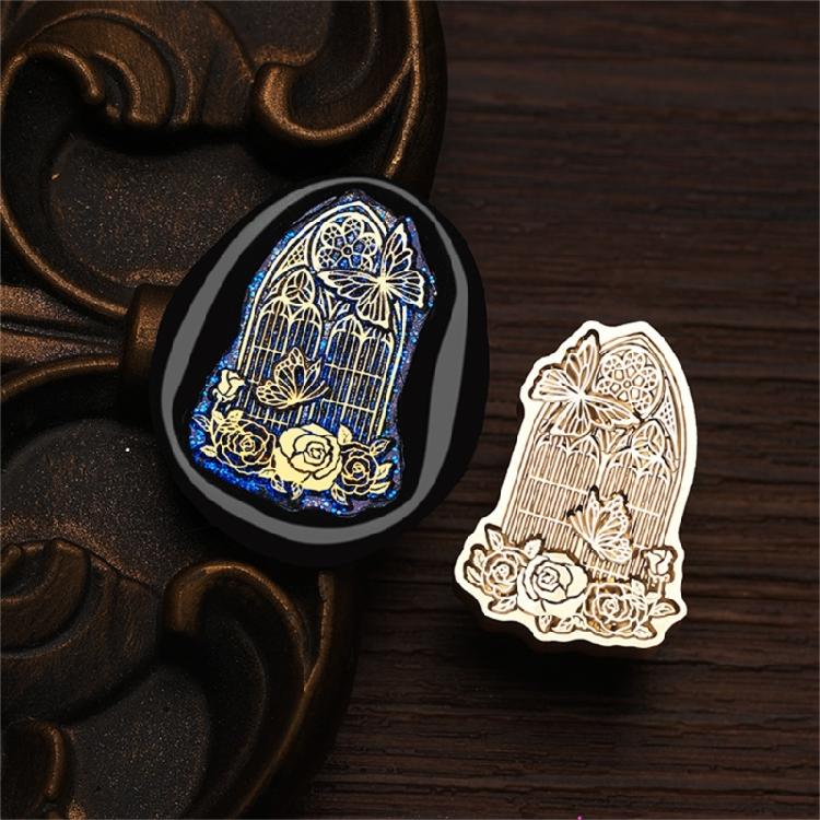 Butterfly Wax Seal Stamp Brass Head Insect Series Sealing Waxed Stamp for Photo Invitation Card Scrapbooking Decorations
