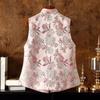 2025 new vest wear retro jacquard simple spring and autumn style with women's top
