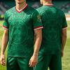 Mexiko Fotbalové Tričko Dres Fotbalový Zápas Design pro Fanoušky Potisk Tričko s Krátkým Rukávem Volné Ležérní Pánské Trička Streetwear Unisex Oblečení