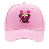Valentine Day Pug Dog Heart Glasses Hearts Graphic Sandwich Baseball Cap Unisex Women Sun Cap Outdoor Workouts Hat