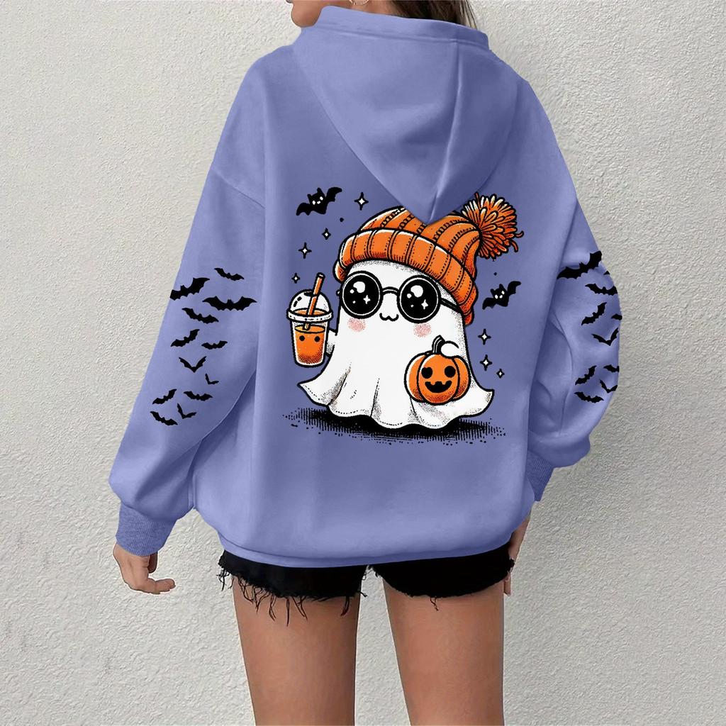 Women's Sweatshirt Casual Long Sleeve Atmosphere Top Loose Popular Round Neck Pullover Sweatshirt Top